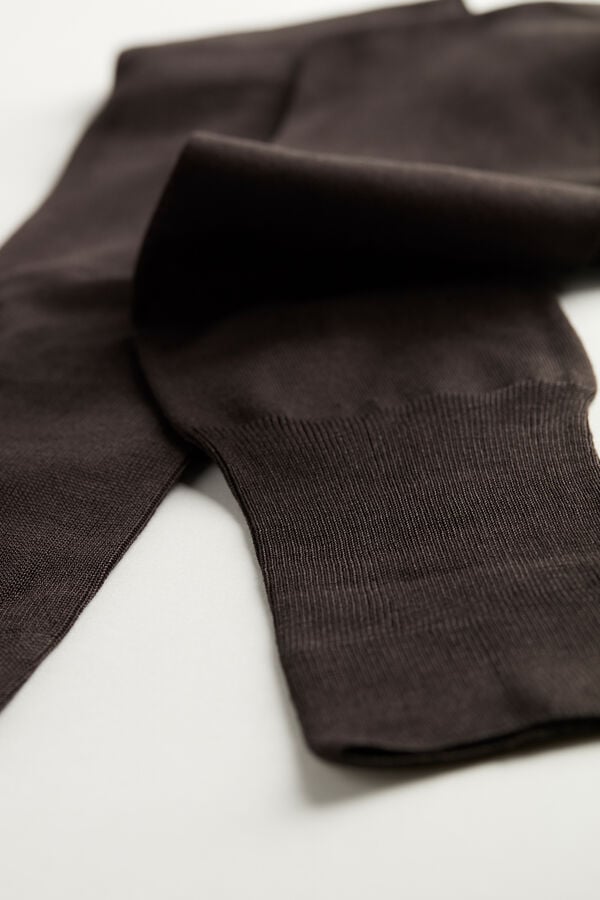 Brown Intimissimi Tall Sateen Egyptian Cotton Men Socks | 7025JOFIK