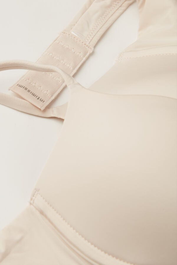 Cream Pink Intimissimi Bellissima Push-Up Ultralight Microfiber Women Bra | 8410UTQGS