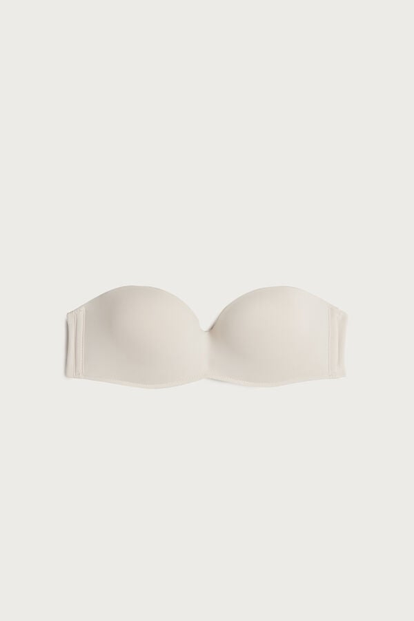 Cream Pink Intimissimi Gioia Bandeau Women Bra | 7263VUAFT