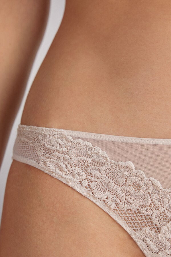 Cream Pink Intimissimi Pretty Flowerszilian Women Briefs | 2093PYCHR