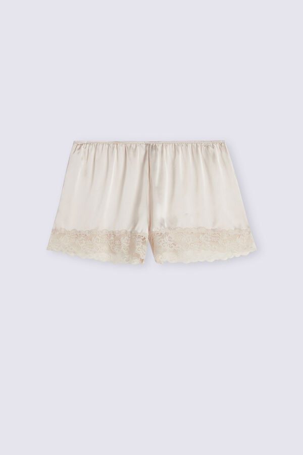 Cream Pink Intimissimi Silk Women Shorts | 9507WCVHS