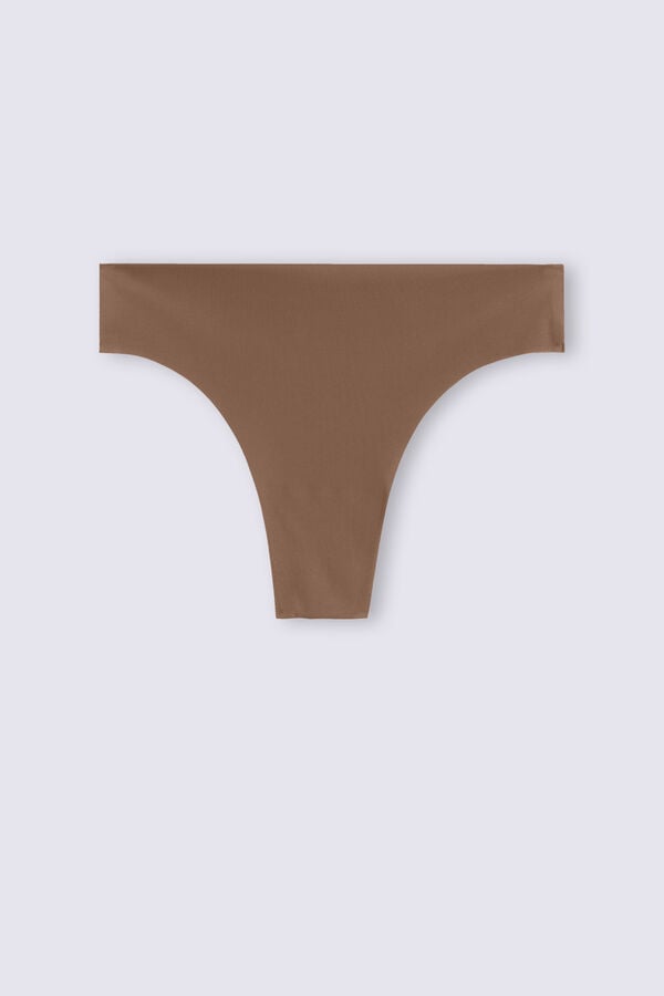 Dark Beige Intimissimi Brazilian Seamless Ultra Light Microfiber Women Briefs | 9735TESAP