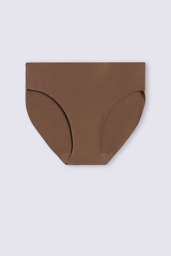 Dark Beige Intimissimi Seamless Microfiber Women Panties | 4526RJUGP