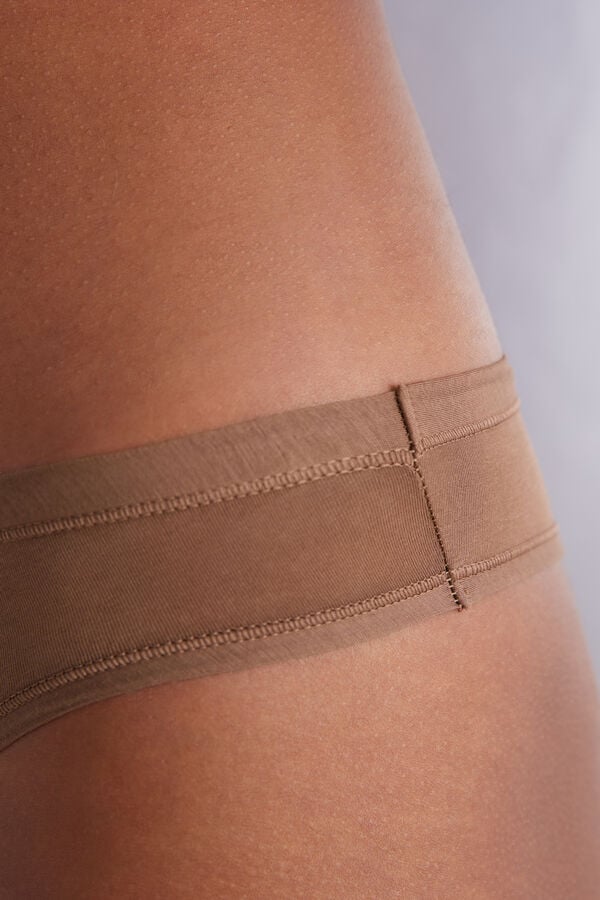 Dark Beige Intimissimi Ultralight Cottonzilian Women Briefs | 9310VGJPT