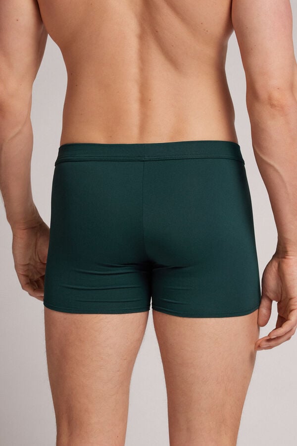 Dark Green Intimissimi Microfiber Men Boxer | 1580GMRPZ