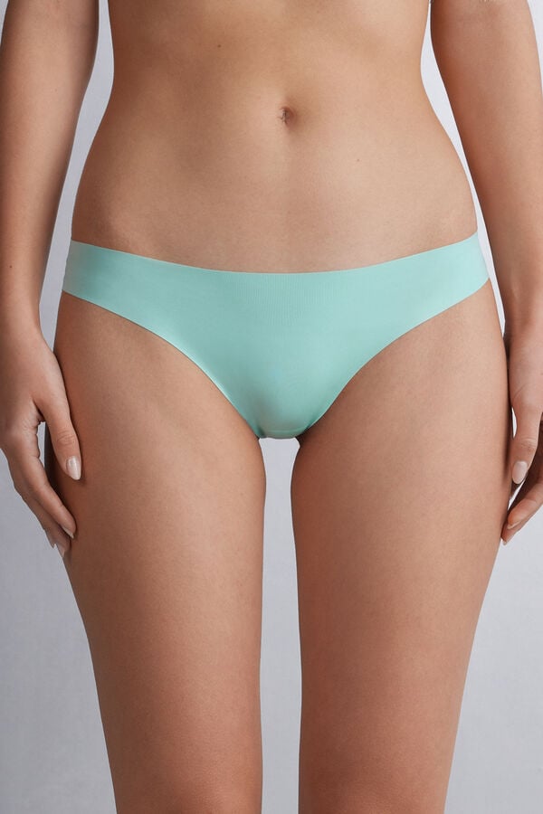 Green Intimissimi Brazilian Seamless Ultra Light Microfiber Women Briefs | 0542ZMGTD