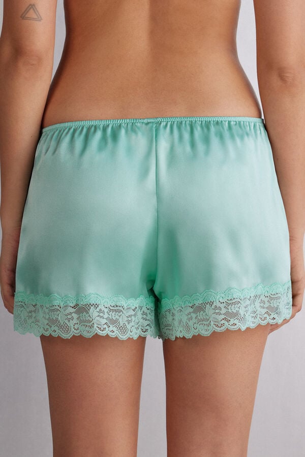 Green Intimissimi Silk Women Shorts | 6201HRVEL