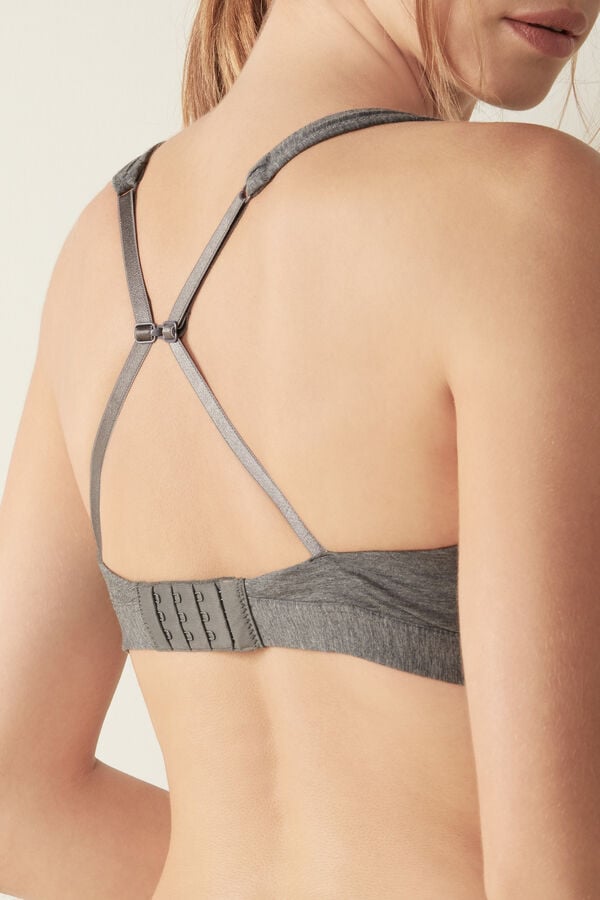 Grey Intimissimi Lara Cotton Triangle Women Bra | 1425SOXTE