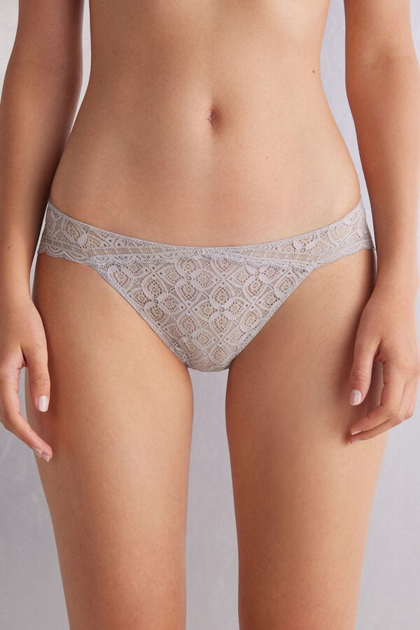 Grey Intimissimi Low Rise Lace Women Panties | 1603JAPSC