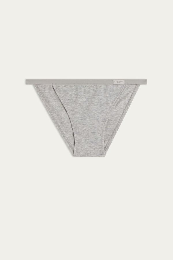 Light Grey Intimissimi Cotton String Women Panties | 8197FTLYX