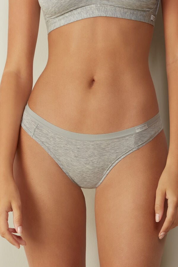 Light Grey Intimissimi Cottonzilian Women Briefs | 0759RNZIT