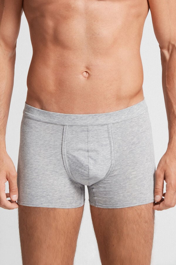 Light Grey Intimissimi Natural Fresh Cotton Men Boxer | 3849LOTWI