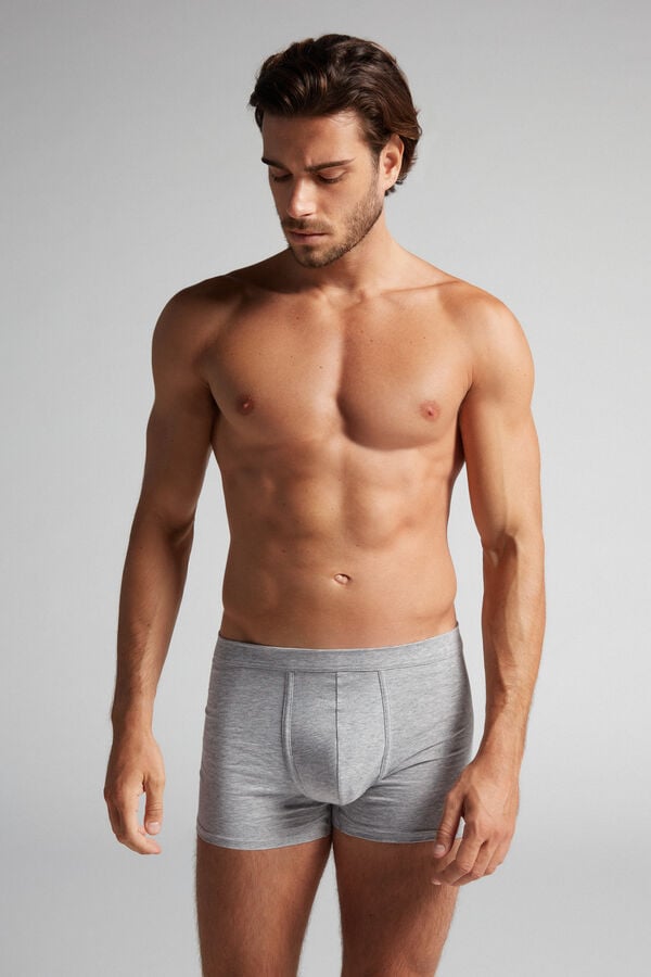 Light Grey Intimissimi Superior Cotton Men Boxer | 5614IGEFC