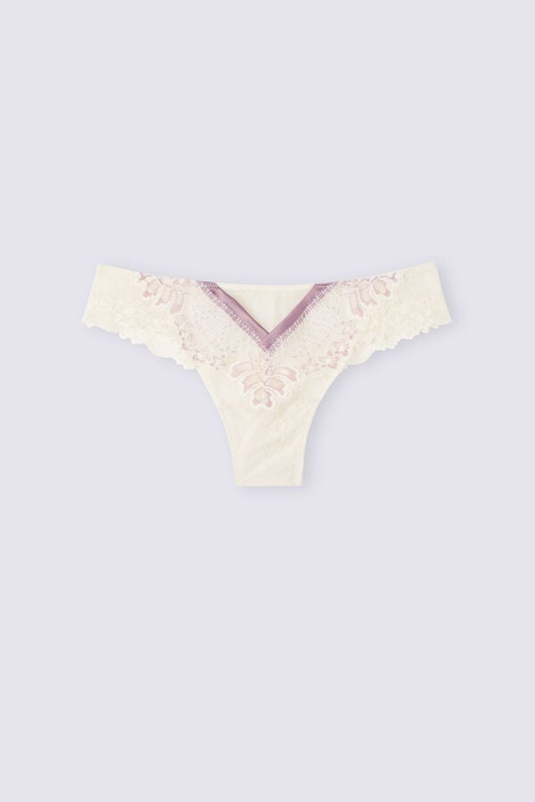 Light Yellow Intimissimi Secret Gardenzilian Women Briefs | 0621YUOEP