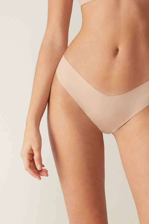 Orange Beige Intimissimi 80s-Stylezilian Ultralight Microfiber Women Briefs | 6371WUKSO