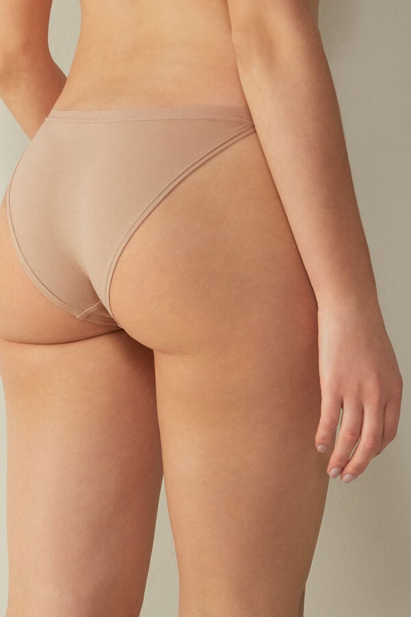 Orange Beige Intimissimi Cotton String Women Panties | 3752KHUPA