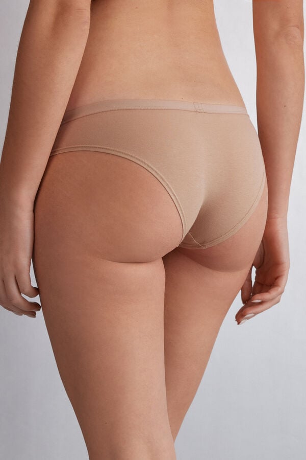 Orange Beige Intimissimi Cotton Women Panties | 1738MUNYS