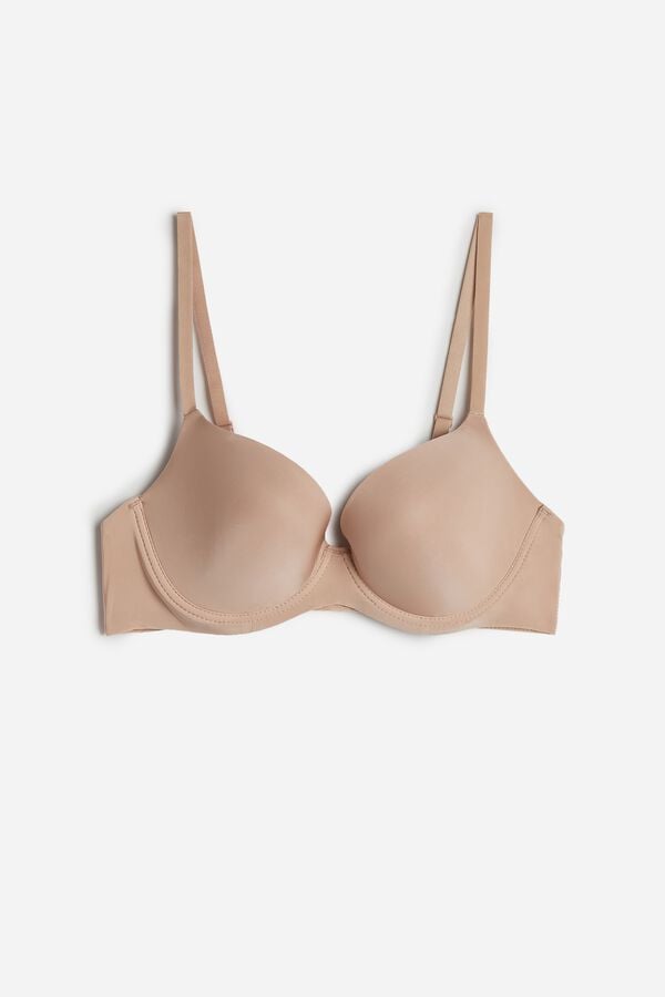 Orange Beige Intimissimi Irina Microfiber Balconette Women Bra | 7235BVXAE