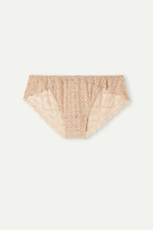 Orange Beige Intimissimi Low Rise Lace Women Panties | 9687ULERA