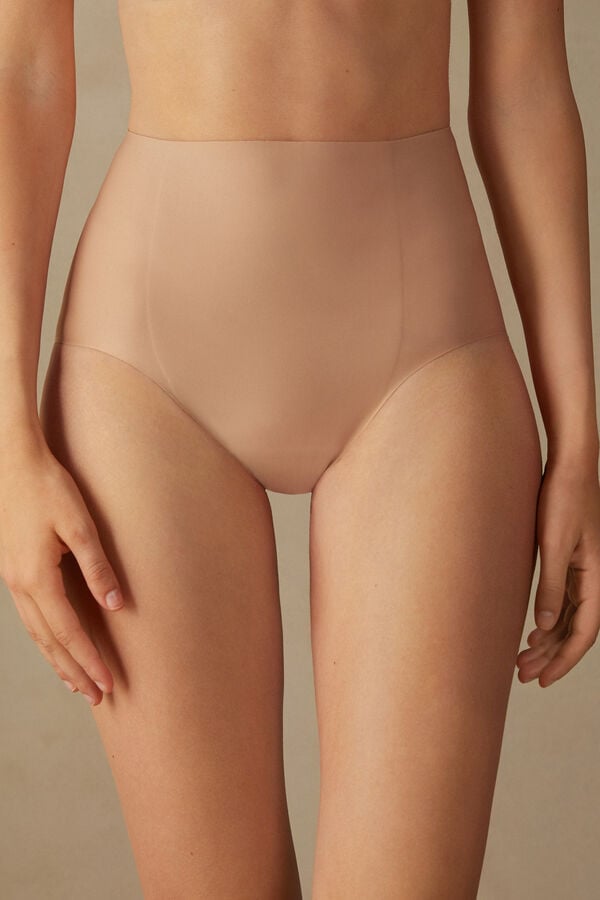 Orange Beige Intimissimi Raw-Cut Microfiber Women Briefs | 3915MGXFW