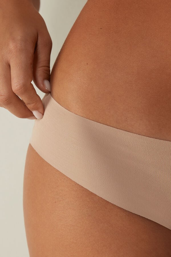 Orange Beige Intimissimi Seamless Cotton Women Panties | 2850PQTDN