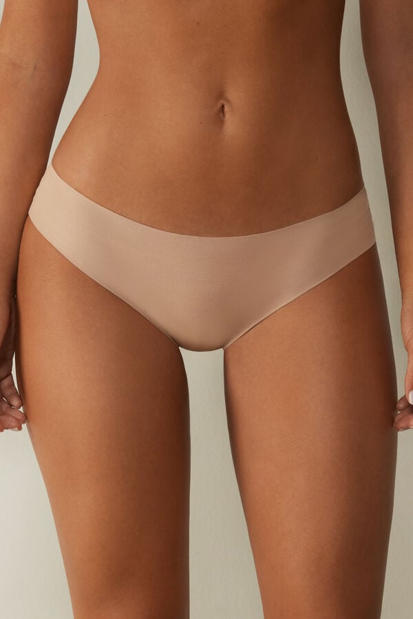 Orange Beige Intimissimi Seamless Cotton Women Panties | 2850PQTDN