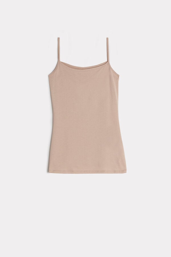 Orange Beige Intimissimi Ultrafresh Cotton Camisole Women Tank Top | 7410KFLCV