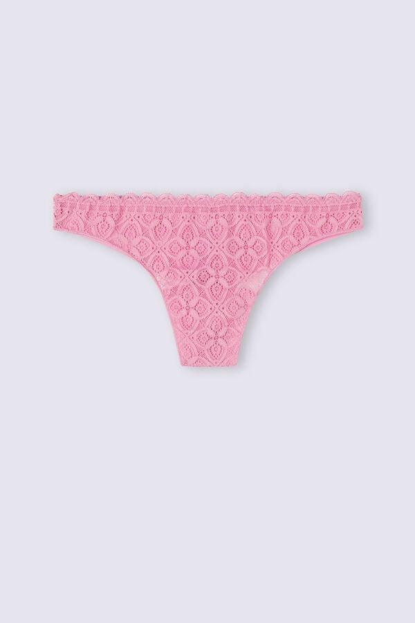 Pink Intimissimi Lace And Microfiberzilian Women Briefs | 3581XDBJY