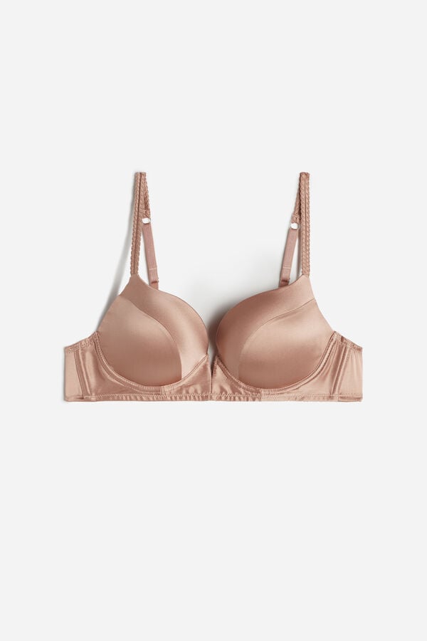 Pink Intimissimi Mia Silk Super Push-Up Women Bra | 2419INCKP