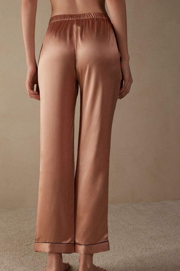 Pink Intimissimi Silk Satin Women Pants | 9087OPUYN