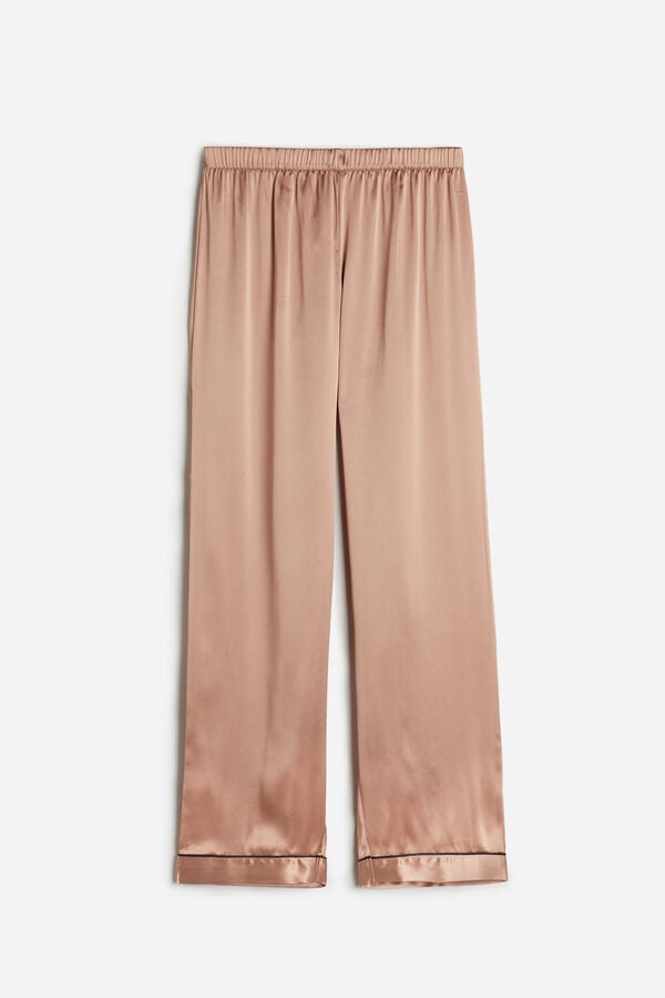 Pink Intimissimi Silk Satin Women Pants | 9087OPUYN