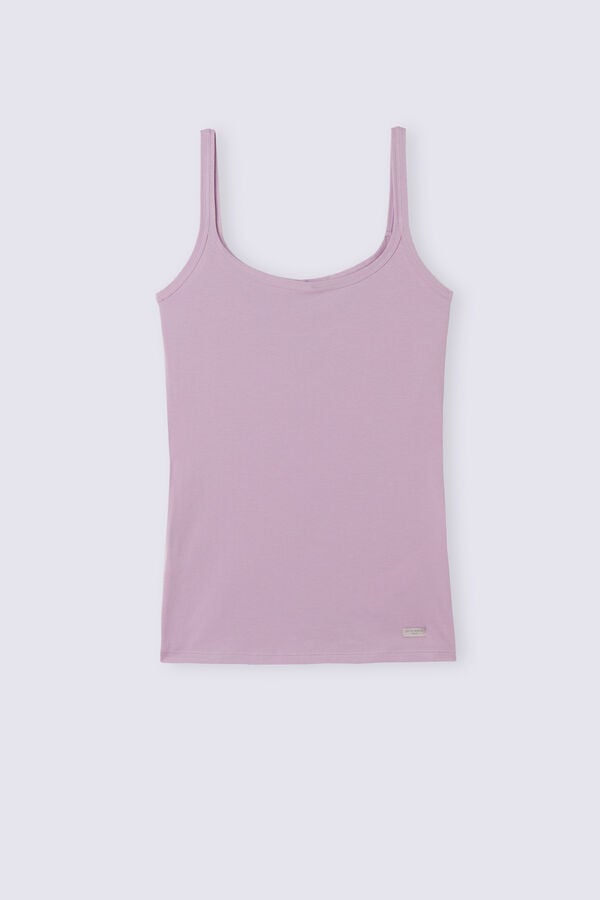 Pink Intimissimi Spaghetti Strap In Cotton Women Tank Top | 6309OXSGP