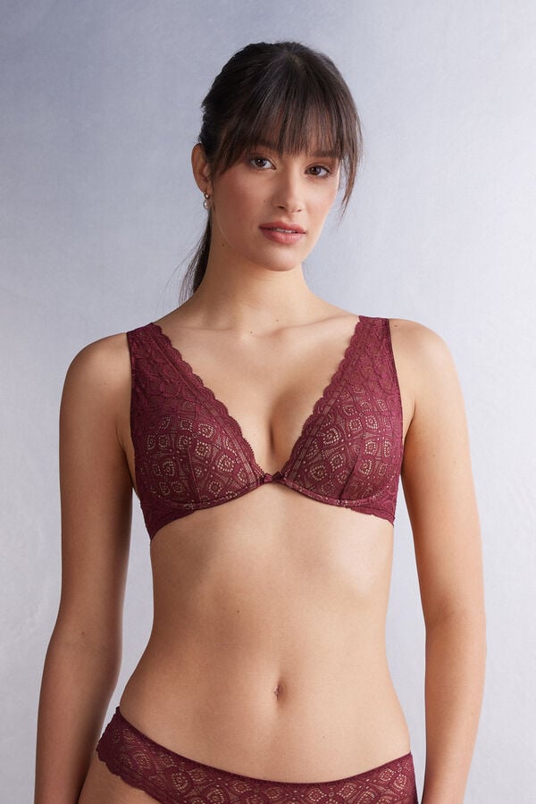 Red Intimissimi Elena Balconette Lace Women Bra | 2073JEMFC