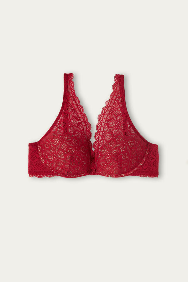 Red Intimissimi Giorgia Balconette Lace Women Bra | 2147LGJEK