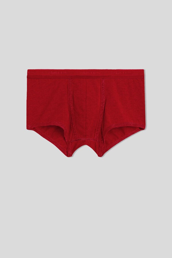 Red / Red Intimissimi Superior Cotton With Logo Men Boxer | 8190CWFJE