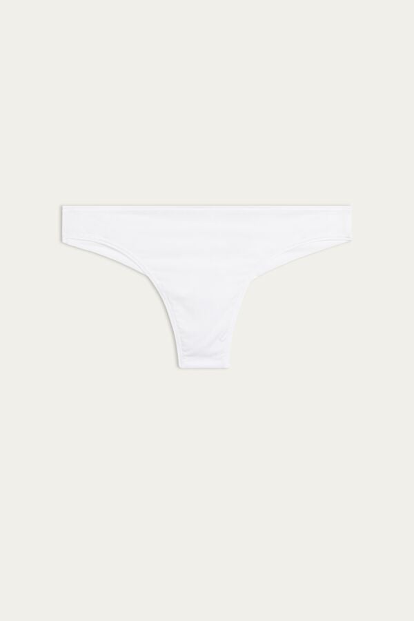 White Intimissimi Brazilian Ultralight Microfiber Women Briefs | 7698GIVDY