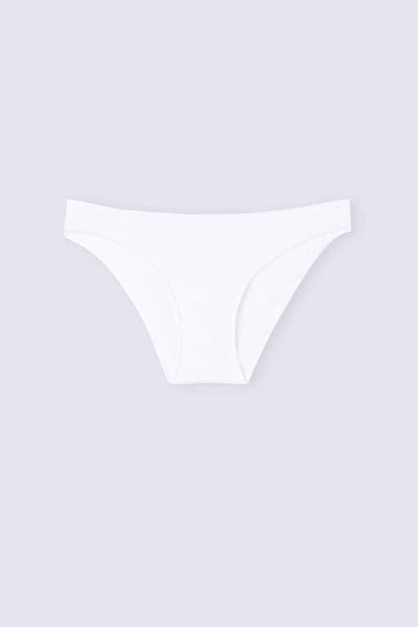 White Intimissimi Low Rise Cotton Women Panties | 7138WGFEL