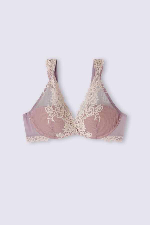 White Intimissimi Pretty Flowers Giorgia Balconette Women Bra | 1875FMSHK