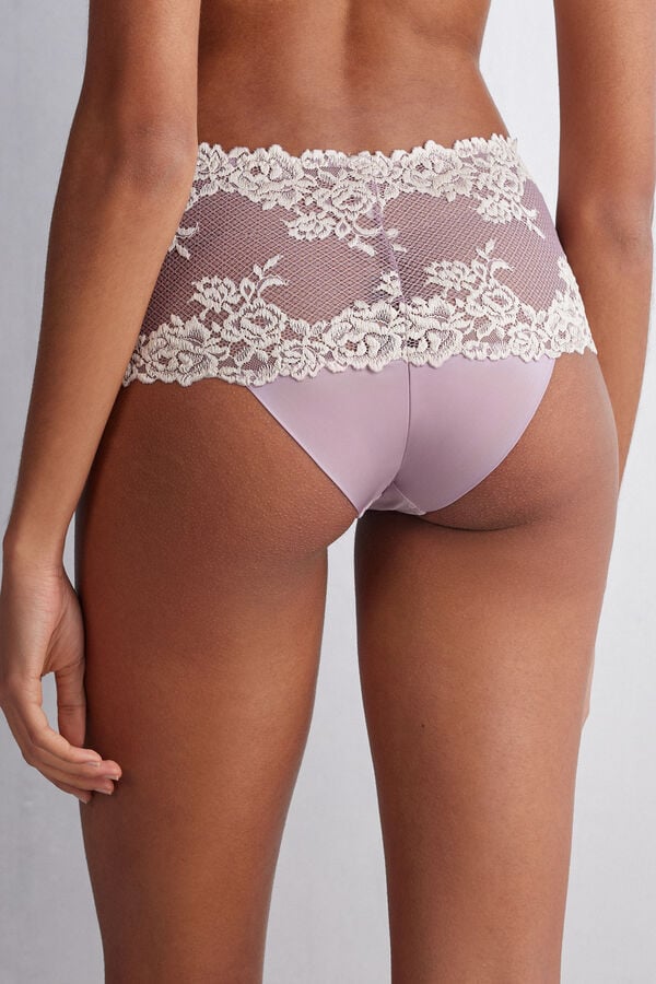 White Intimissimi Pretty Flowers Hipsterzilian Women Briefs | 0576WVJAD