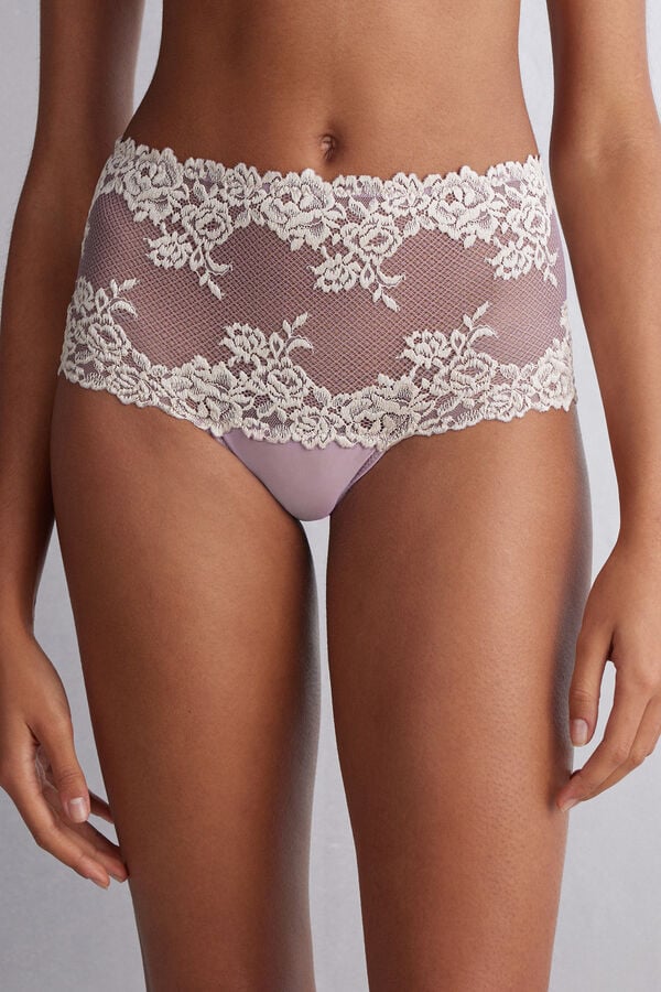 White Intimissimi Pretty Flowers Hipsterzilian Women Briefs | 0576WVJAD