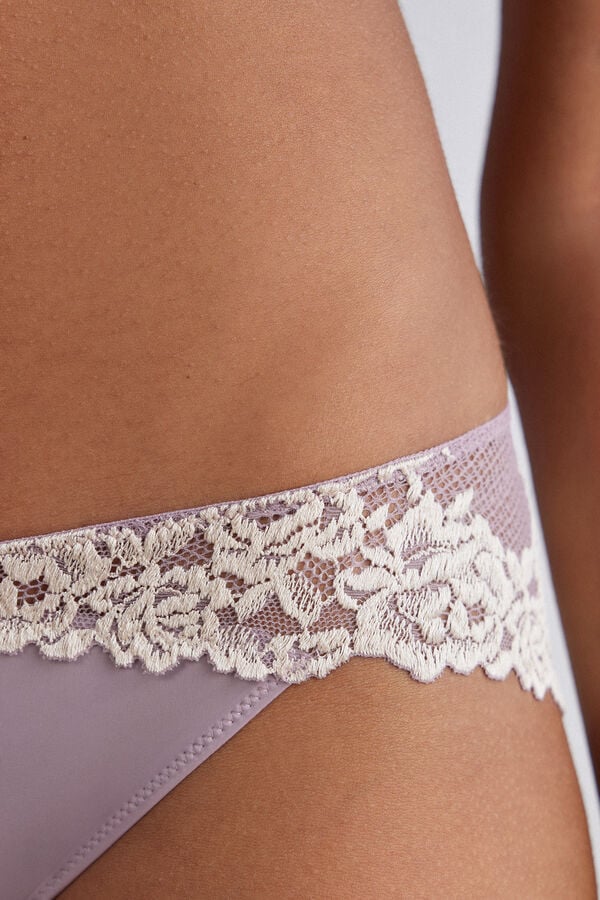 White Intimissimi Pretty Flowers Women Panties | 8615MRJCB