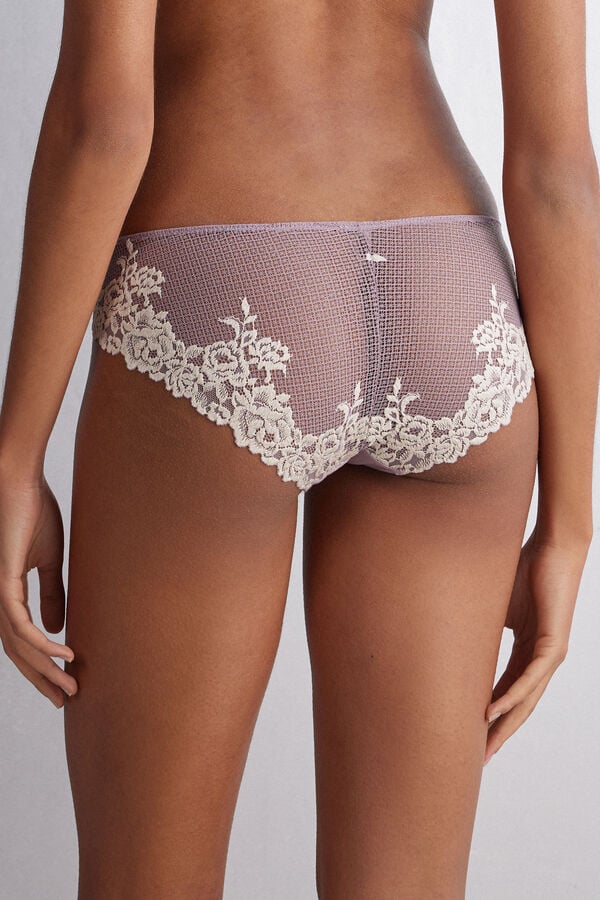 White Intimissimi Pretty Flowers Women Panties | 8615MRJCB