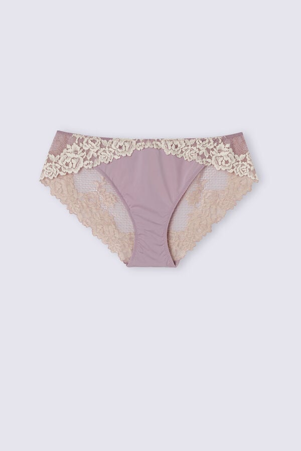 White Intimissimi Pretty Flowers Women Panties | 8615MRJCB