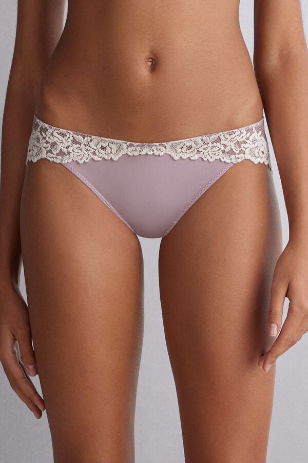 White Intimissimi Pretty Flowers Women Panties | 8615MRJCB