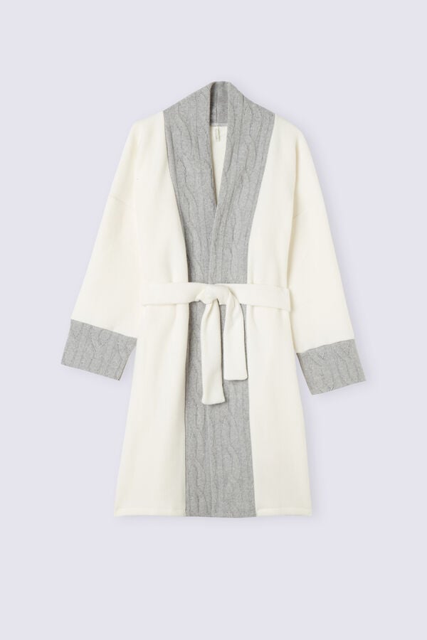 White Intimissimi Softid Fleece Women Robe | 0391FNUOX