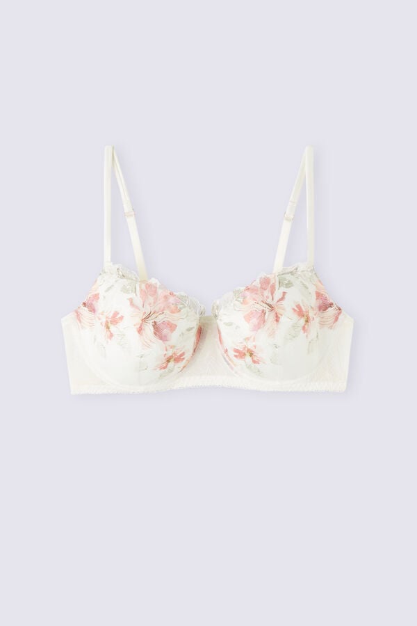 White Intimissimi Summer Sunset Sofia Balconette Women Bra | 2198HMPWT