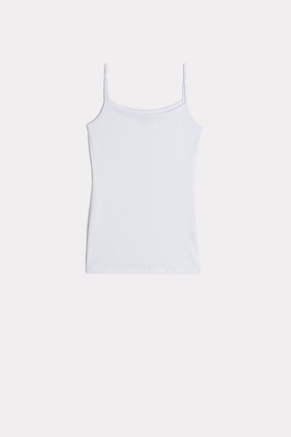 White Intimissimi Ultrafresh Cotton Camisole Women Tank Top | 6251GYXWZ